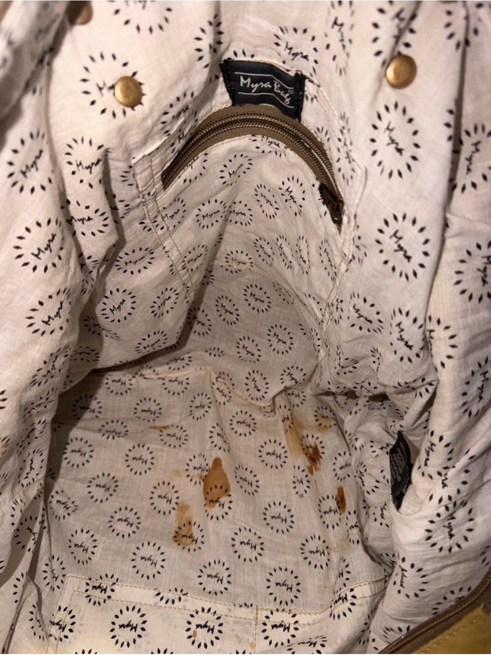 Myra Bag Leopard Print Tote in tan - Picture 4 of 7